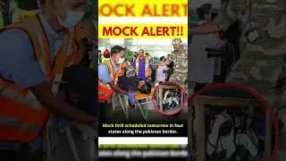🔴 Mock Drill Alert: Emergency Preparedness in Four States Near Pakistan Border! #MockDrill #india