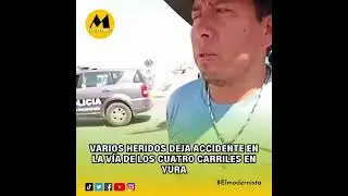 #Yura l Varios heridos deja accidente en la vía de los cuatro carriles en Yura