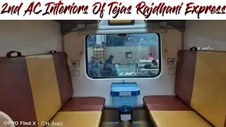 Tejas 2AC Coach Interiors । Patna Tejas Rajdhani Express AC 2 Tier Full Interior View
