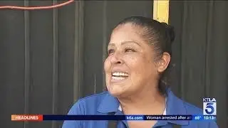 Woman arrested after attacking street vendor in South L A