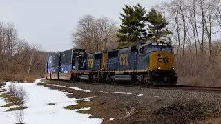 2023 Winter Railfanning on CSX Mohawk Subdivision - Selected Videos from Feb. 18 & Mar. 18 of 2023
