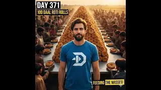Cooking 100 daal roti rolls for the homeless (Day 371 Ride-along)
