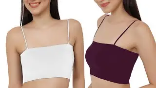 Fabluk&reg; Women's Ice Silk Padded Camisole | Seamless, Spaghetti Straps, Free Size