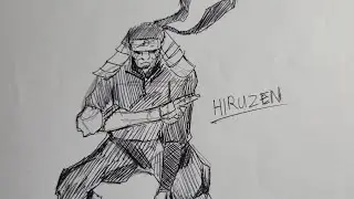 #Naruto #2025 #hiruzensartobi #drawing Stickman to Hiruzen Drawing 