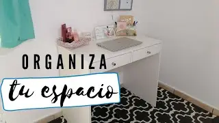 COMO DECORAR TU CUARTO DE MAQUILLAJE/ OFICINA (TRANSFORMACION)| Gabie