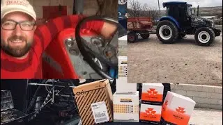 New Holland TD ve Massey Ferguson 100 serisi (165) traktörlerin yağ ve filtre değişimi. Bakım Önemli