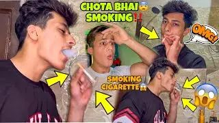 Chota bhai got caught smoking 😡‼️ | Little Brother Caught Smoking Cigarettes | My Family Vlogs