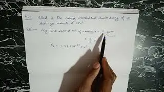 What is the average translational kinetic energy of an ideal gas molecule at 27&deg; C?