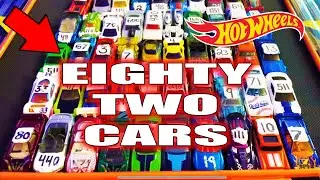 Hot Wheels Treadmill Racing - EIGHTY TWO Car Demolition Derby Knockout Tournament