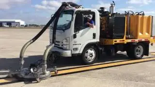 Surface Hog-Paint Cleaning and Rejuvenation-Yellow Airport Marking