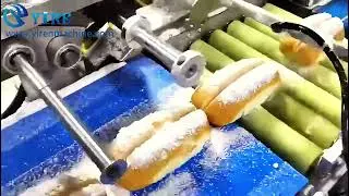Bread cutting and filling production line/Meat floss and chocolate Spread Machine