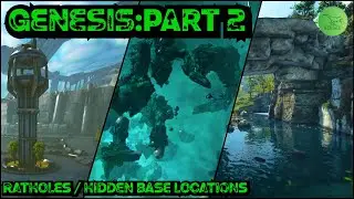 9 Ratholes/Hidden Base Locations On Genesis: Part 2 - Ark: Survival Evolved