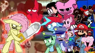 FNF VS Fluttershy   Elements Of Insanity V2 Shed Songs🎵 Kindness   But Differen