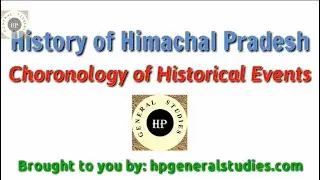Chronology of Various Historical Events of Himachal Pradesh || History of Himachal
