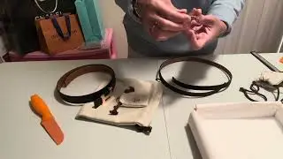 Hermes Focus Belt Buckle & Reversible Leather Strap 13 mm Unboxing/Size comparison.