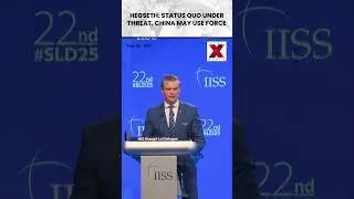 #hegseth Warns: #china May Use Force to Shift Asia&rsquo;s Power Balance | NewsX World | #shorts