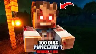 SOBREVIVI 100 DIAS EM UM APOCALIPSE ZUMBI NO MINECRAFT HARDCORE - O ZUMBI
