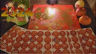 Qpout 160PCS Chinese Lunar New Year Stickers | 2024 Year of The Dragon