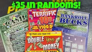 Md Lottery | Cash | Terrific 10s | Double Your Money | Bankroll Bucks Scratch Off Tickets #lottery