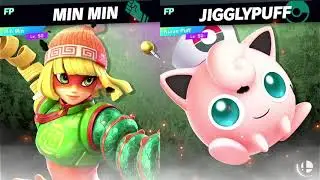 Super Smash Bros Ultimate Amiibo Fights EX Min Min vs Nurse Puff