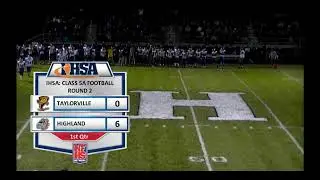 2014 Boys Football- Taylorville at Highland- Playoffs