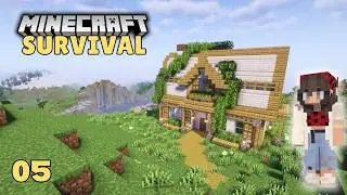 Небольшой торговый зал | Давайте поиграем в Minecraft на выживание | Эпизод 5