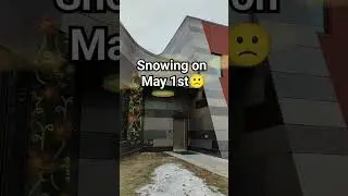 Fairbanks, Alaska snowing on May 1st🙁