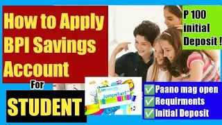 How to Open Bpi Jump Start Saving Account For Student Step by Step Tutorial