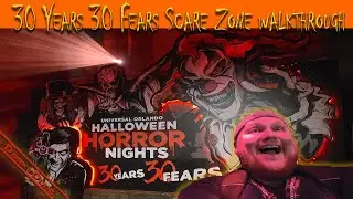 30 Years 30 Fears - scarezone walkthrough at Halloween Horror Nights 2021