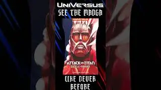 Attack on Titan manga to Universus Card A Large Titan Attacks #universus #attackontitan #tradingcard