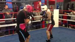 Soto Karass vs Anthony Flores sparring