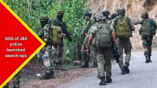 Special Operations Group of J&K Police launched a large-scale search ops across the border areas....