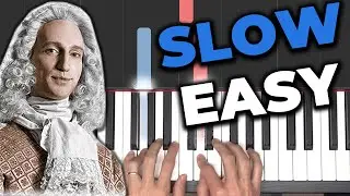 Vivaldi - Spring (The Four Seasons) - SLOW Easy Piano Tutorial