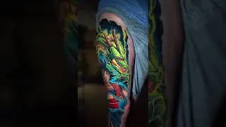 You have never seen such a Dragonball tattoo! 😮&zwj;💨 #ink #tattoo #inked #tattooartist #dbz