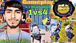 BGMI LIVE 😱 Gameplay 🎮 1v4 Rush 🔥 Koi Mar Ke Dikhao! #bgmi  #bgmi4_1update shorts #pubg #bgmilive