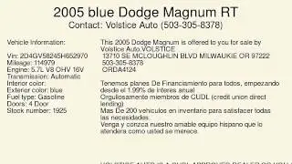 2005 blue Dodge Magnum RT - Milwaukie, OR 97222 - Used Cars