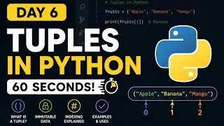 Tuples in Python | 60 seconds!