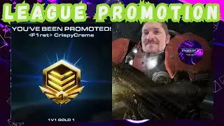 StarCraft 2 gold league tier 1 promotion, op rush defense, two games
