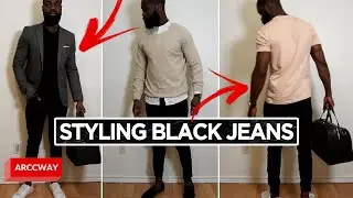 6 Ways to STYLE your BLACK JEANS Everyday (MUST WATCH) Men's Fashion