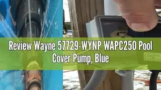 Review Wayne 57729-WYNP WAPC250 Pool Cover Pump, Blue