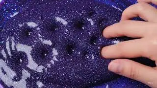 🌌💜 Galaxy Slime Poking ASMR ✨ | Deep Satisfying Pop Pop Sounds 🎧💫
