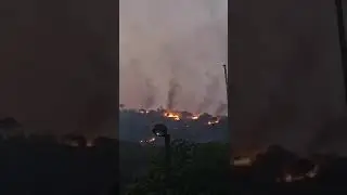 Fire incident reported near Akosombo Dam #akosombo #ghana #disaster #fire #wildfire