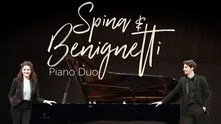 D&uacute;o de piano desde Italia Spina y Benignetti en #elsalvador arreglo de Sinfon&iacute;a 40 Mozart/Igor Roma