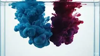 Sky blue and red color mixing 