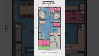 25 45 house design ground floor 2bhk #designhouseplan #houseplan #housedesign #viralhouse #2bhkhomes