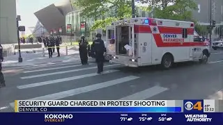 Denver security guard charged in protest shooting