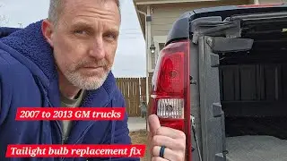 How to fix Tailight bulbs in 2007 to 2013 Chevy trucks!  2007 Chevy Avalanche and more!