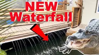 Installing A Heated Waterfall For My Alligators!