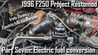 Finally!  Electric fuel & bellowed up-pipes for our 96 F250 7.3 PSD