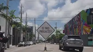 misael soto, IS THIS PROGRESS? (Wynwood, Miami at NW 2nd Ave. and Perimeter Rd.), 2020